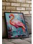 Siyah Çerçeveli Tablo, Pembe Flamingo – Tropik Dekor, Çocuk Odası Dekoru Poster No: 112707 5