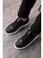 Günlük Siyah Beyaz Erkek Sneaker Ayakkabı 2