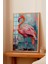 Ahşap Çerçeveli Tablo, Pembe Flamingo – Tropik Dekor, Çocuk Odası Dekoru Poster No: 112707 2