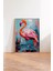 Ahşap Çerçeveli Tablo, Pembe Flamingo – Tropik Dekor, Çocuk Odası Dekoru Poster No: 112707 3