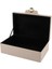 Rex Pembe Deri Gold Kulplu Kutu 27X20X9CM 2