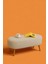 Rustika Teddy Kumaş Puf Bench Koltuk Tabure 34 x 90 x 42 cm Ahşap Ayak Metal Bağlantı 3