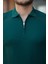 Erkek Fermuarlı Yakalı Kısa Kollu Tshirt 3