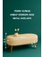 Rustika Teddy Kumaş Puf Bench Koltuk Tabure 34 x 90 x 42 cm Ahşap Ayak Metal Bağlantı 2
