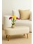 Rustika Teddy Kumaş Puf Bench Koltuk Tabure 34 x 90 x 42 cm Ahşap Ayak Metal Bağlantı 1