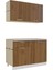 Selena Hazır Mutfak Dolabı 120 cm - Tezgah Dahil - Ceviz 4