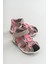Unisex Çocuk Gri-Pembe Deri Ortopedik Outdoor Çocuk Sandalet 7