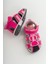 Unisex Çocuk Fuşya Deri Ortopedik Outdoor Çocuk Sandalet 9