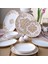 Porselen Camelia 54 Parça 12 Kişilik Yemek Takımı 6585 Gold 1