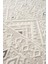 Cotto Motto TT008A Krem Halı Modern Geometrik Desen Pamuk Taban Yıkanabilir Salon Mutfak Halısı 4