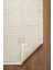Cotto Motto TT002W Krem Halı Modern Geometrik Çizgili Pamuk Taban Yıkanabilir Salon Mutfak Halısı 5