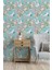 Turkuaz Bahar Esintis Duvar Kumaşı -Isı ve Ses Yalıtımlı 3