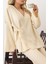 Bağcık Kapamalı Kimono Pantolon Triko Takım Ekru 9364-TK 5
