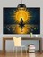 Altın Işıklı Meditasyon Sahnesi Dekoratif Kanvas - Mdf Ahşap Tablo 2