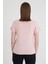 Becky Sıfır Yaka Pembe Basic Bambu ve Organik Pamuk Kadın Tişört 3