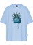Unisex Octopus Tv Baskılı Oversize Tişört 1
