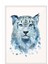 Beyaz Çerçeveli Tablo, Mistik Kar Leoparı, Genç Odası Dekoru Poster No: 113532 1