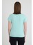 Becky Sıfır Yaka Mint Yeşili Basic Bambu ve Organik Pamuk Kadın Tişört 3