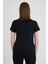 Becky Sıfır Yaka Siyah Basic Bambu ve Organik Pamuk Kadın Tişört 3