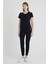 Becky Sıfır Yaka Siyah Basic Bambu ve Organik Pamuk Kadın Tişört 4