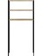 Ahşap ve Metal Mutfak Dolabı 70x34x167 cm Endüstriyel Modern Tasarım Çok Amaçlı Geniş Saklama Alanı 8