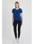 Becky Sıfır Yaka Mavi Basic Bambu ve Organik Pamuk Kadın Tişört 4