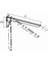 BA321KD Kadmiyum Katlanır Raf Altı No:1 180X100 mm - 4 Adet 3