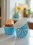 Puantiyeli Mavi 50'li Airfryer ve Fırın Için Muffin Kek Kalıbı Cupcake Kalıbı 6,50X4 cm 1