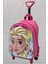 Frozen Elsa Çekçekli Pembe Kabartmalı Sert Kapaklı Desenli Çocuk Sırt Çantası 1 Adet 6