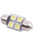 Dc 12V 31MM 4 5050 Smd Araba Iç Kubbe Festoon LED Açık Beyaz 4 Adet (Yurt Dışından) 5