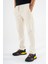 Erkek Krem Jogger Pantolon Bağcıklı Lastikli Bel Rahat Kesim Eşofman Altı 2