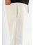 Erkek Krem Jogger Pantolon Bağcıklı Lastikli Bel Rahat Kesim Eşofman Altı 6