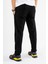 Erkek Siyah Jogger Pantolon Bağcıklı Lastikli Bel Rahat Kesim Eşofman Altı 5