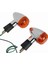 Motosiklet Turn Sinyalleri Honda Kawasaki Suzuki Yamaha Bobber Chopper (8 Adet) Için Krom Mermi Ön Arka Işıklar (Yurt Dışından) 5