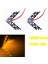 4pcs Universal 14 Smd Araba Tarafı Dikiz Aynası Dönüş Sinyali LED Işıkları Göz Kırpma Açıcı Sarı Işık (Yurt Dışından) 4