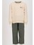 Erkek Bebek Sweatshirt ve Pantolon Takım - Haki 1