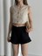 Kadın Pileli Siyah Şort 5