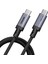 QG03 Type-C To Type-C Pd 40G 8K@60Hz Data Kablosu ve Çevirici 240W 1m Gri 1