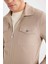 Slim Fit Dar Kesim Astarlı Fermuarlı Cepli Mevsimlik Baharlık Mont D7533AX25SP 8