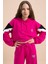 Fuşya Kargo Cepli Kız Çocuk Logolu Ikili Takım 21299 4