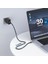 QG03 Type-C To Type-C Pd 40G 8K@60Hz Data Kablosu ve Çevirici 240W 2m Gri 2