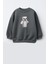 Erkek Çocuk Baskılı 3 Iplik Kumaş Pamuklu Sweatshirt 1