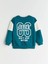 Lcw Kids Yeşil Bisiklet Yaka Baskılı Erkek Çocuk Sweatshirt 4