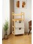 Bambu 2 Raflı 2 Çekmeceli Banyo Düzenleyici Çekmeceli Dolap Komodin DB-0045 3