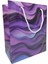 Karton Çanta Körüklü Mor Dalgalar 20X10X23.50 cm - 25 Adet 1