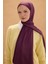Camellia Scarfs Bambu Penye Şal - Mor 3