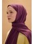 Camellia Scarfs Bambu Penye Şal - Mor 4