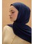 Camellia Scarfs Bambu Penye Şal - Lacivert 4