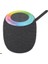 D10 Taşınabilir Rgb Ledli Bluetooth Hoparlör Usb-Fm Radyo Gri 1