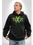 Sokak Sitili Atık Toxic Erkek Kadın Siyah Dijital Baskılı Kapüşonlu Sweatshirt Hoodie 2